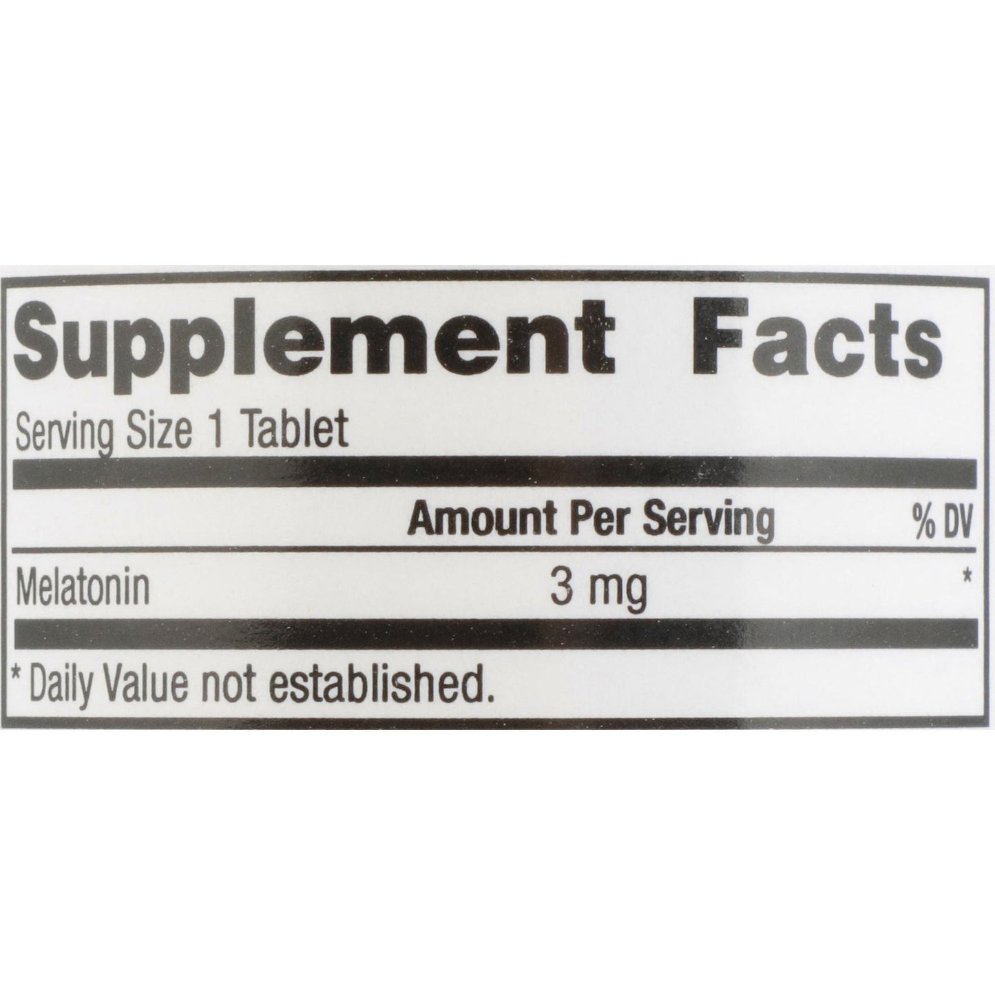 MELATONIN, TAB 3MG (60/BT 12BT/CS)