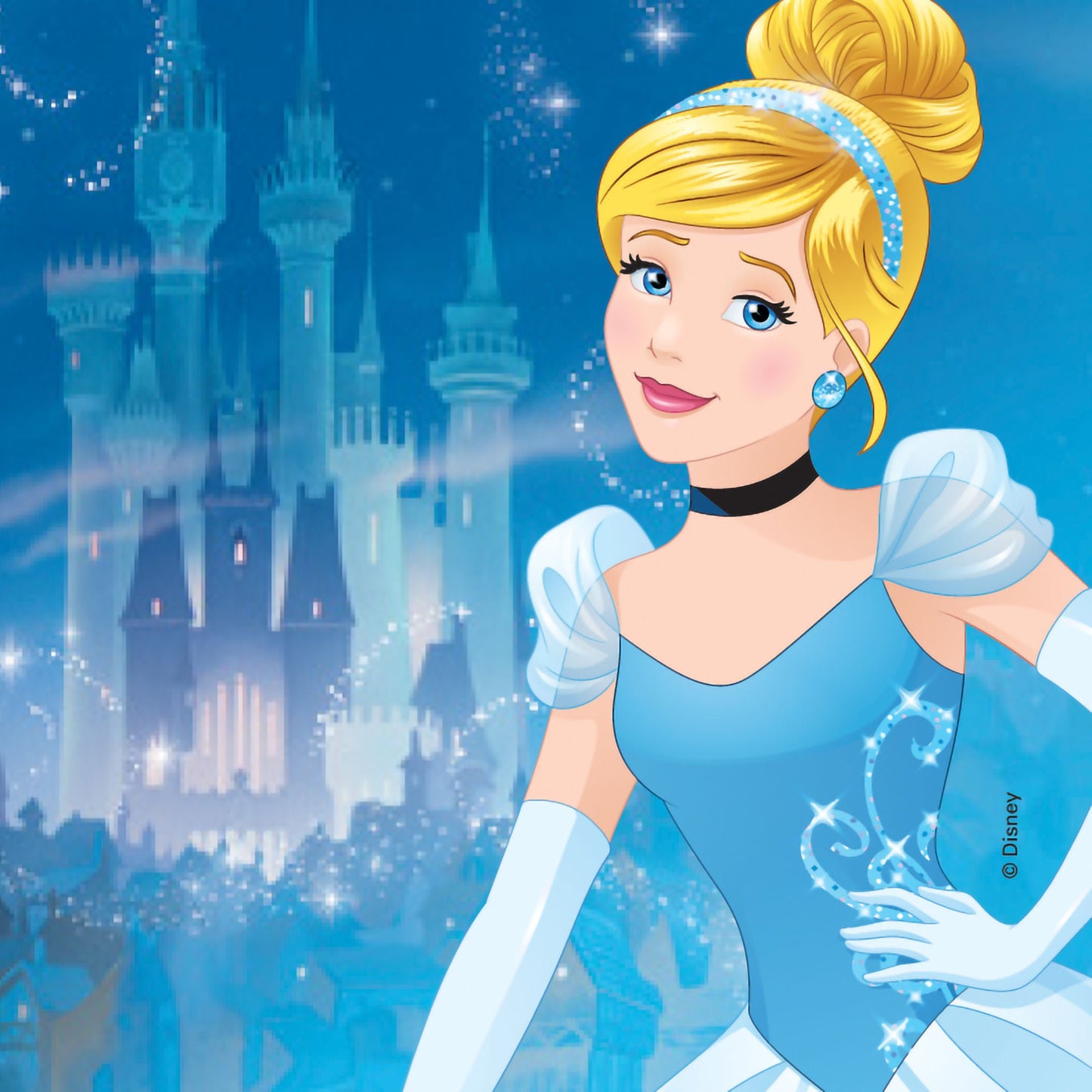 STICKERS, DISNEY PRINCESS CASTLES (90/PK)