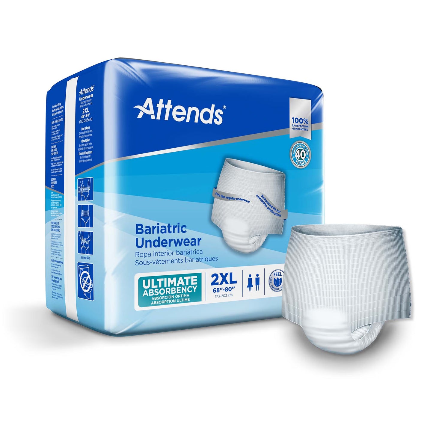 UNDERWEAR, BARIATRIC XXLG (12/BG 4BG/CS)