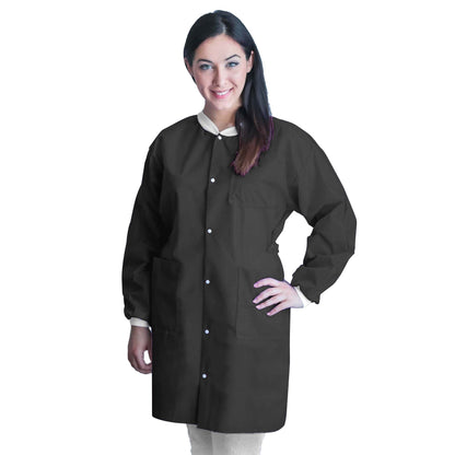 COAT, LAB FITME BLK XLG (10/BG5BG/CS)