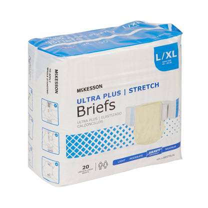 BRIEF, TAB CLSR ULTRA PLUS LG/XL 48-66 (20/BG 4BG/CS)