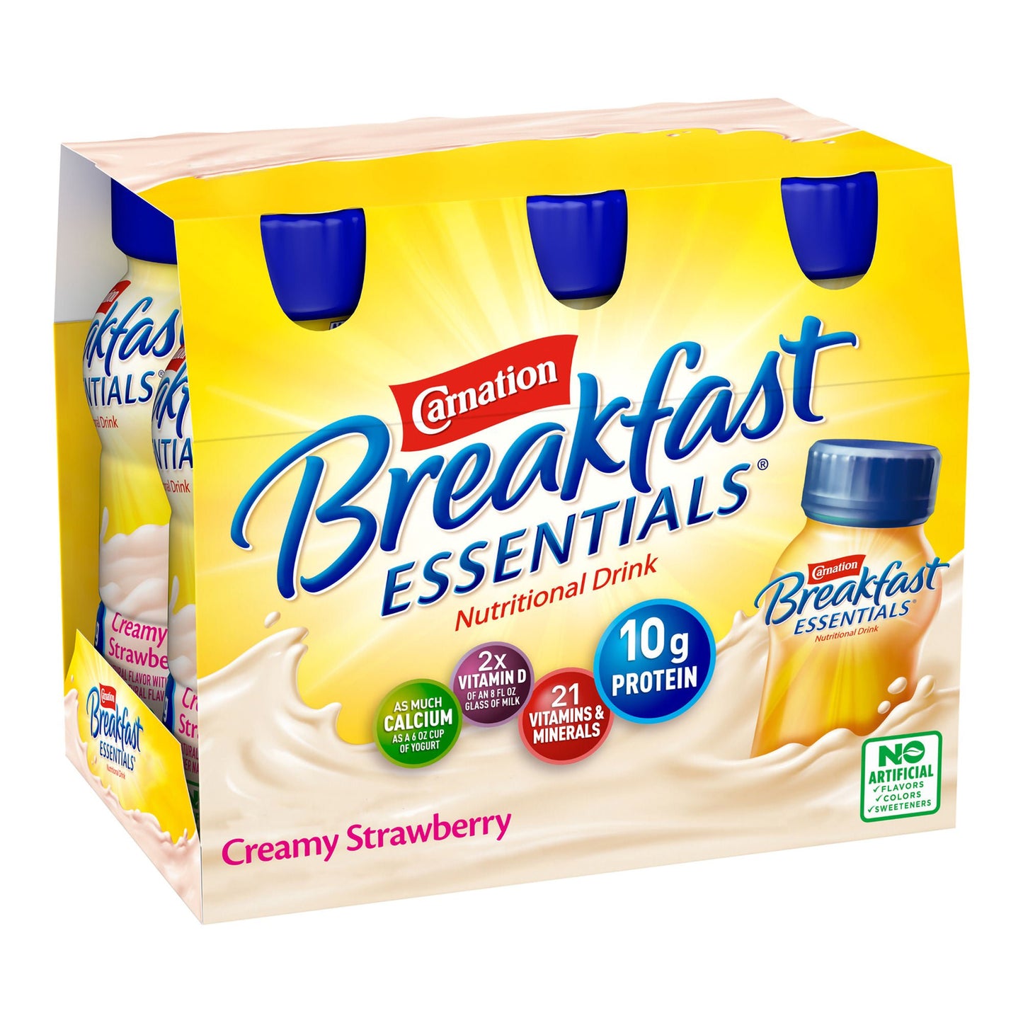 CARNATION, RTD BREAKFAST ESSENTIALS ORIG STRWBRY 8OZ (24/CS)
