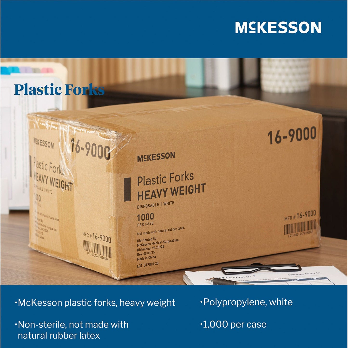 FORK, PLASTIC HVY WGHT WHT (1000/CS)