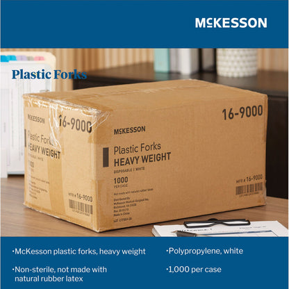 FORK, PLASTIC HVY WGHT WHT (1000/CS)