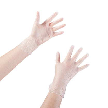 GLOVE, EXAM VNYL MED N/S (150/BX 10BX/CS)