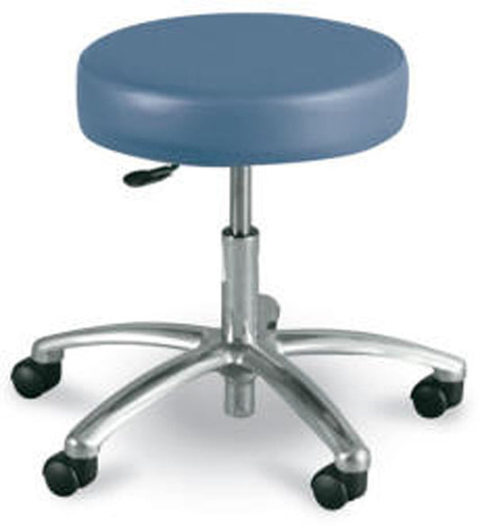 STOOL, EXAM W/O BACK ROUND BLU