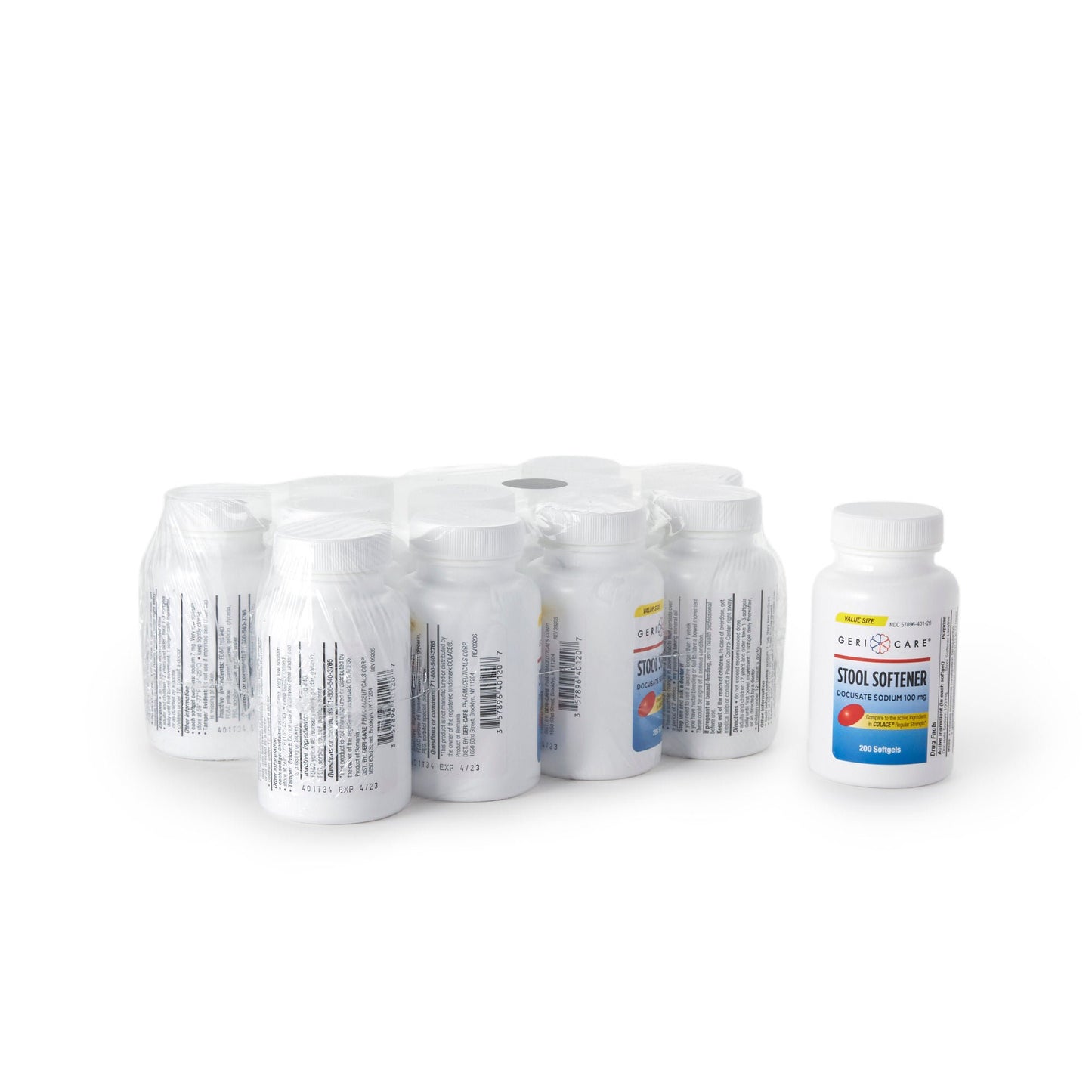 LAX DSS, SOFT GEL 100MG (200/BT 12BT/CS)