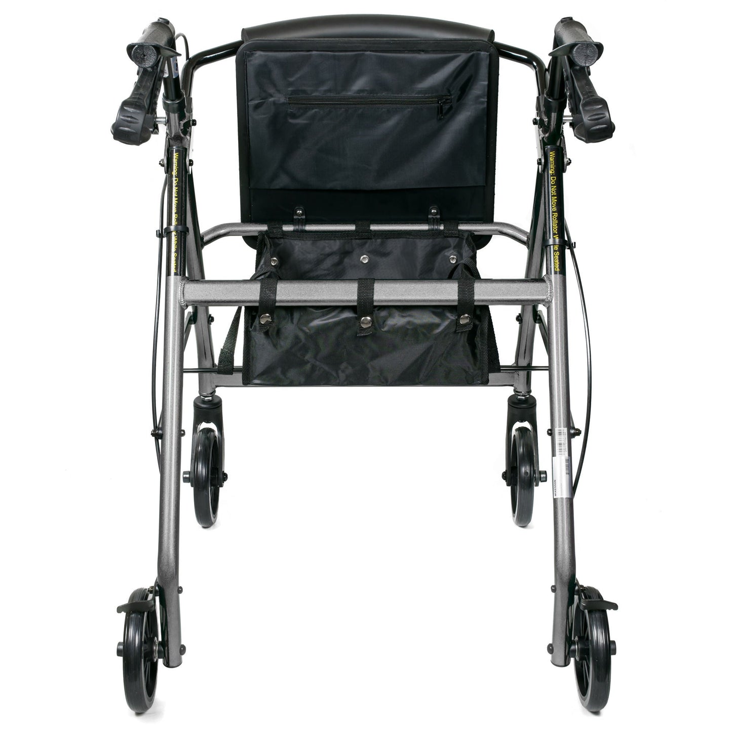 WALKER, ROLLATOR LTWT FOLDING ALUM W/6" WHLS SLVR 300LB