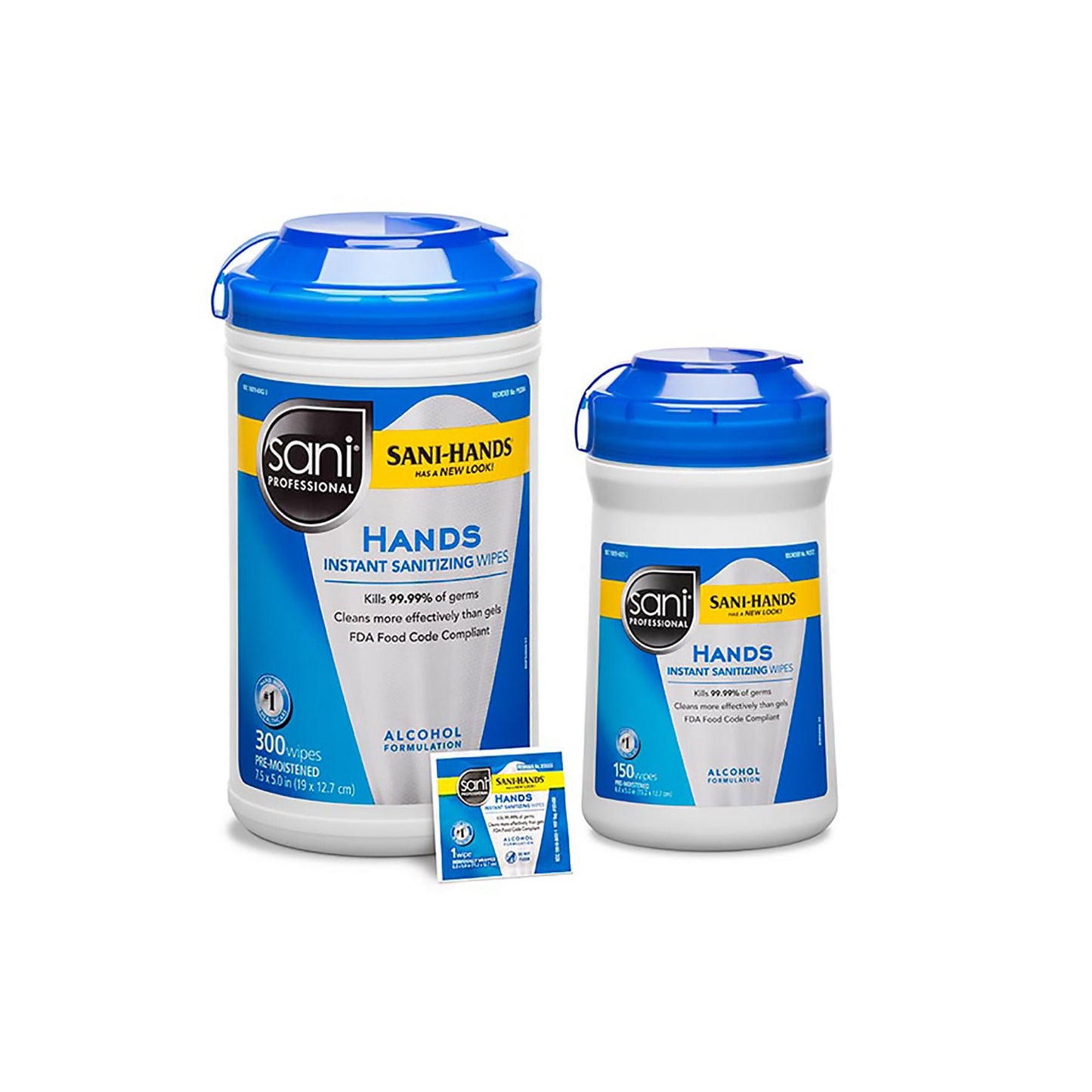 WIPES, SANI PROFESSIONAL HANDS65.9% ALCOHOL (300/CN 6CN/CS)