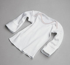 SHIRT,BABY,SLIPOVER,SHORT SLV,WHITE,6MO