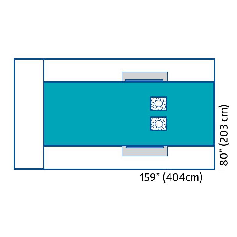 159"Femoral Angiography Surgical Drape