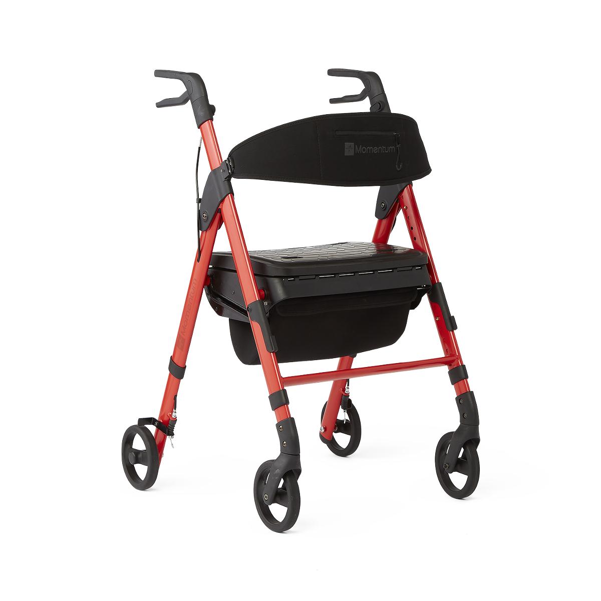 ROLLATOR, MOMENTUM, RED