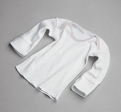 SHIRT,BABY,SLIPOVER,SHORT SLV,WHITE,