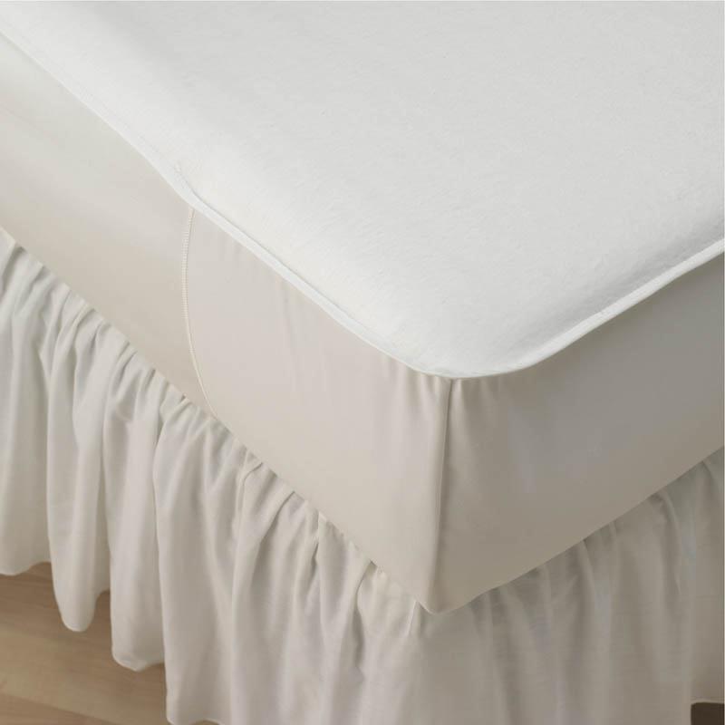 Bleached 50/50 Blended Mattress Pads