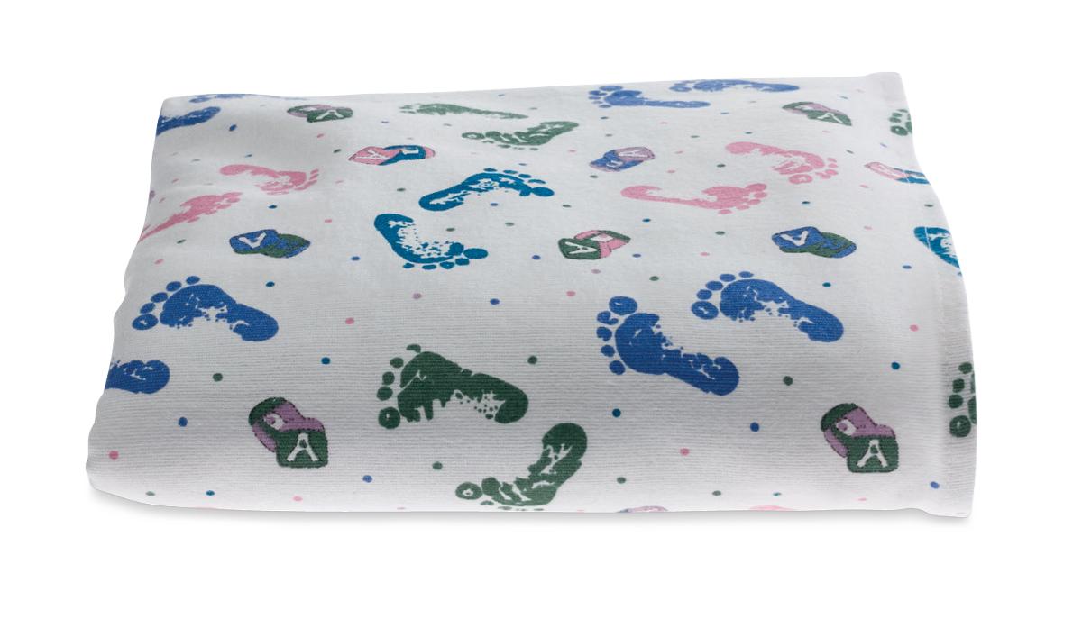 BLANKET,BABY,100% CTN,FOOTPRINT